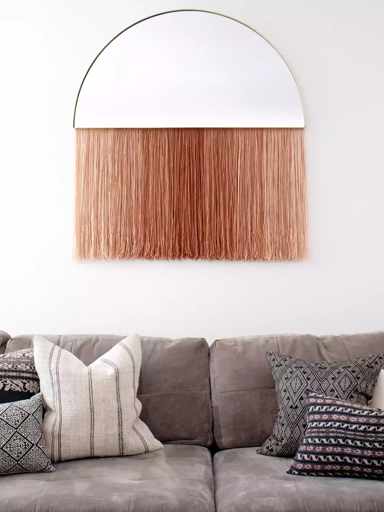 26 Creative DIY Mirror Frame Projects That Will Transform Your Space Make a DIY Fringe Mirror Frame
