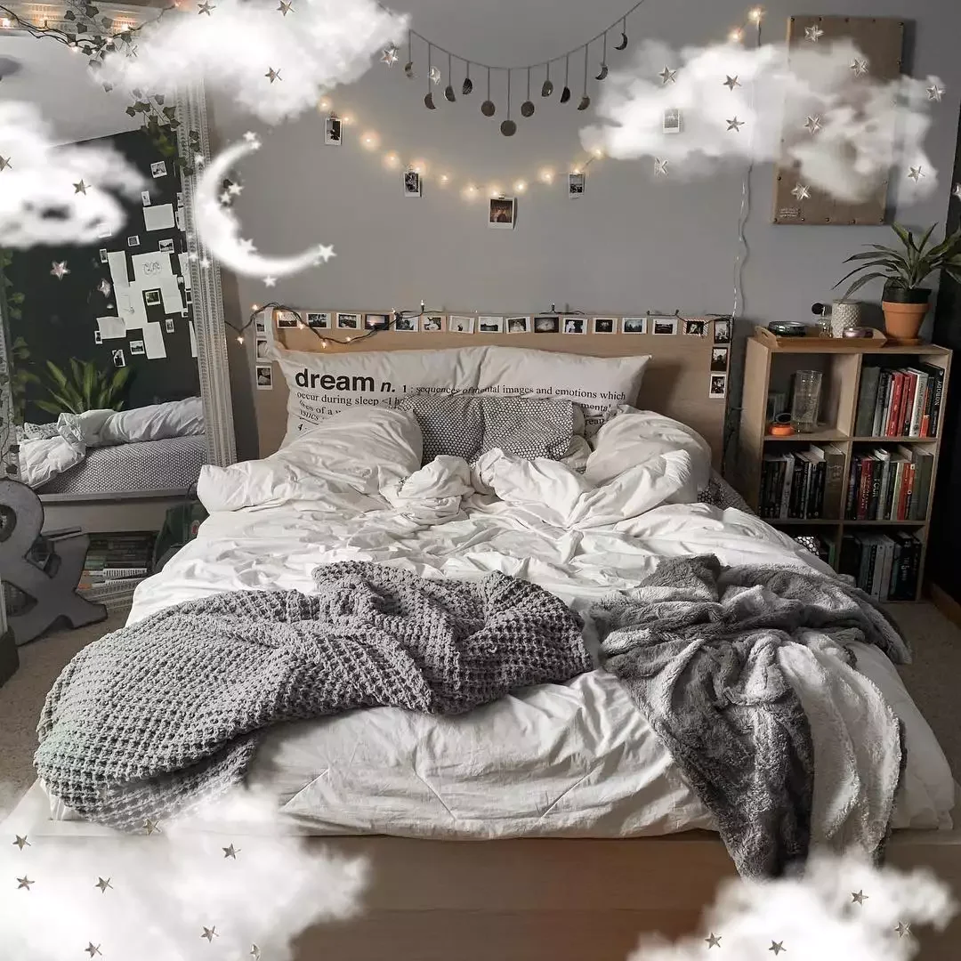 37 Beautiful Aesthetic Bedroom Ideas to Transform Your Space 16 Make a Photo Headboard