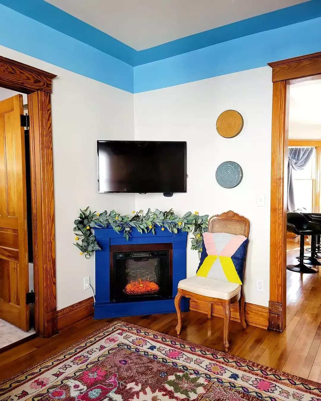 25 Stunning Corner Fireplace Ideas That'll Transform Your Living Space 12 Make a Splash With Paint