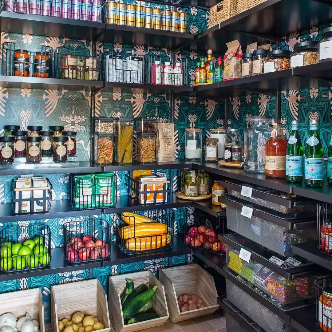 20 Smart Pantry Organization Ideas That Will Transform Your Kitchen Storage Make a Splash With Peppy Wallpaper