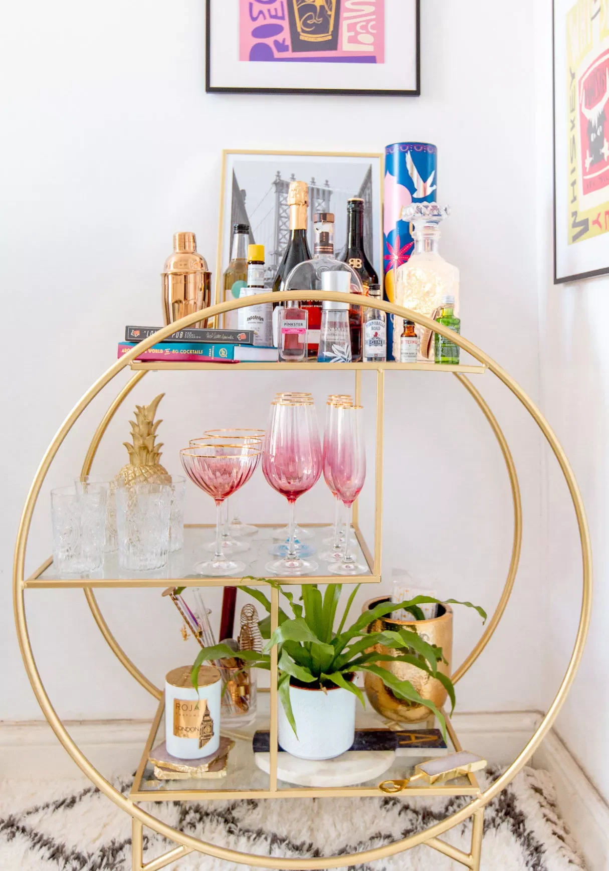 33 Stylish Bar Cart Ideas That'll Transform Your Home Entertainment Game 6 Make a Statement