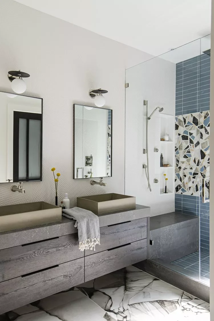 26 Beautiful Walk-In Shower Ideas to Transform Your Small Bathroom 9 Make a Statement