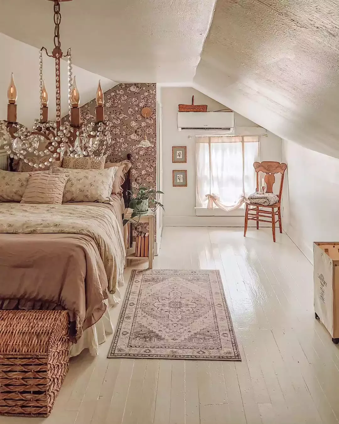 30 Brilliant Ways to Transform Your Small Attic Space With Low Ceilings 26 Make an Accent Wall With Wallpaper