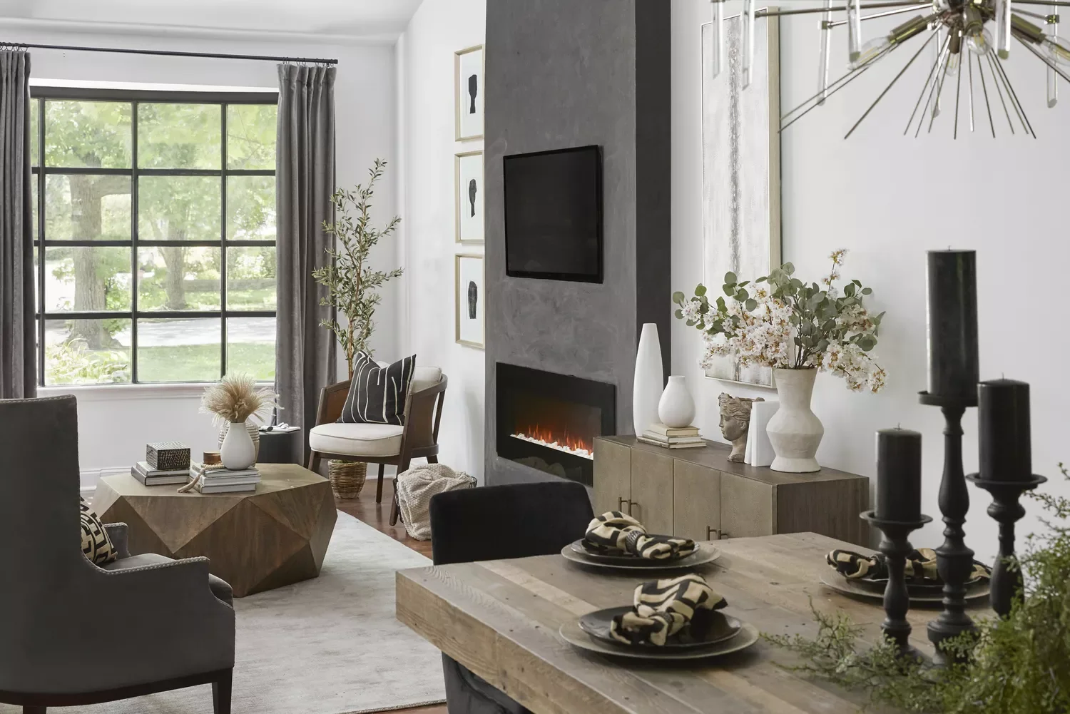 33 Smart Ways to Style Your TV Above the Fireplace Like a Pro 16 Make an Accent Wall