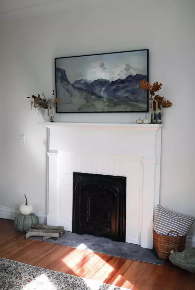 20 Creative DIY Fake Fireplace Projects You Can Build This Weekend 15 Mantel With Brick and Summer Shield