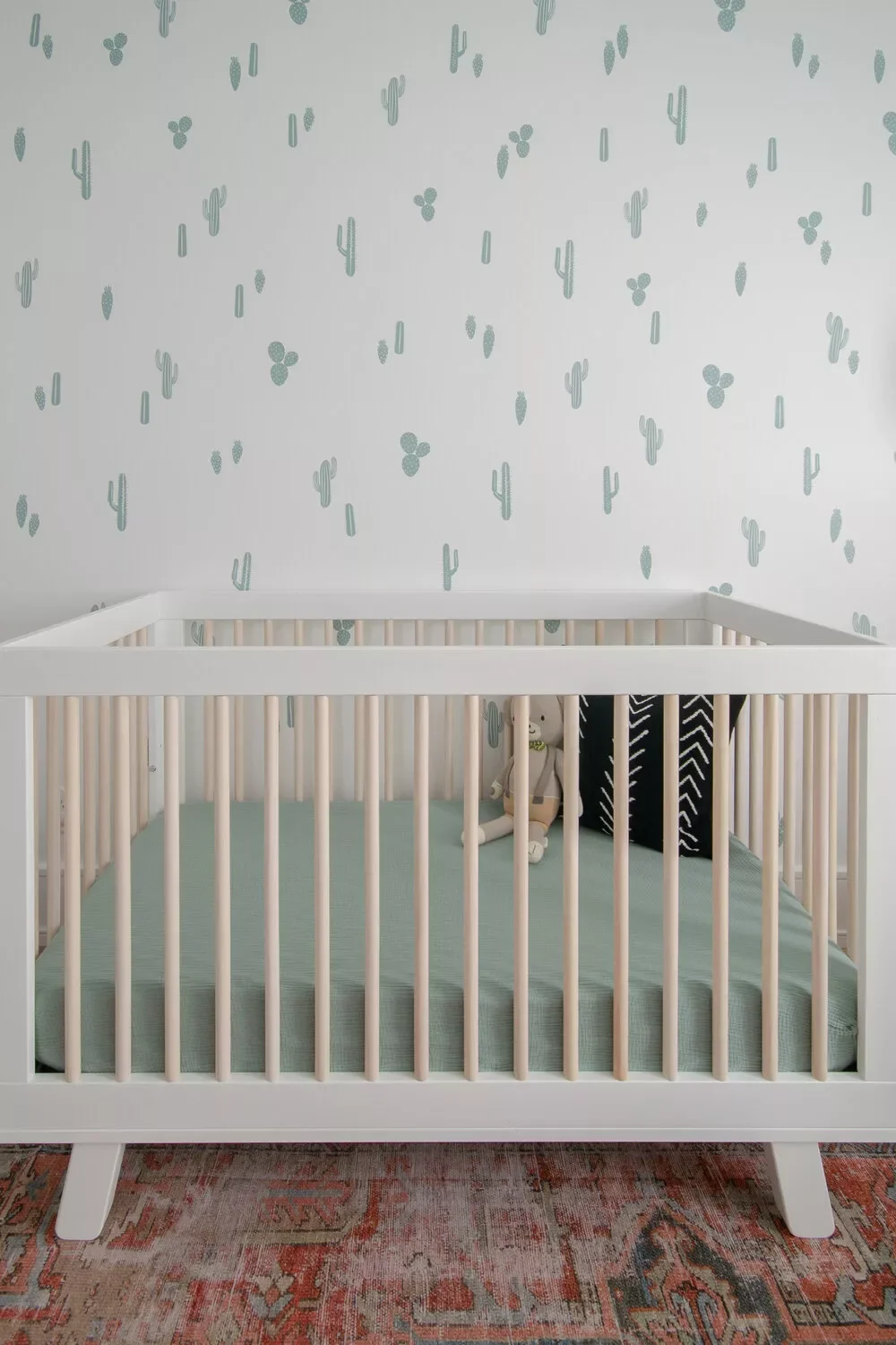27 Beautiful Sage Green Nursery Ideas to Create Your Baby's Peaceful Haven 26 Match Bedding and Walls