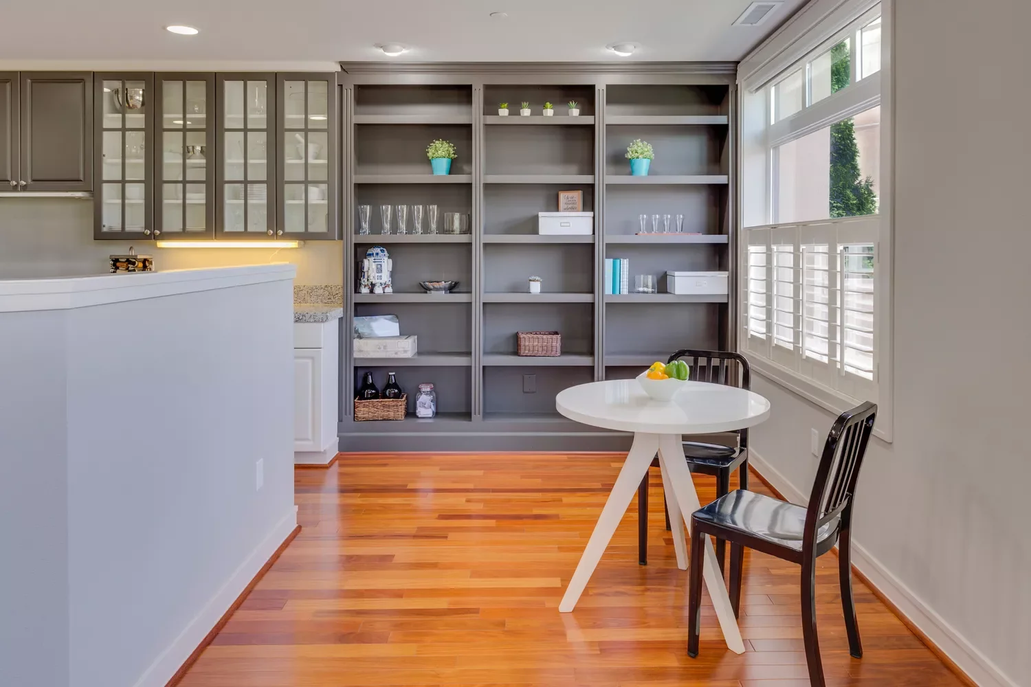 22 Stunning Floor-to-Ceiling Shelf Ideas That Maximize Style and Storage Match Cabinets and Shelving