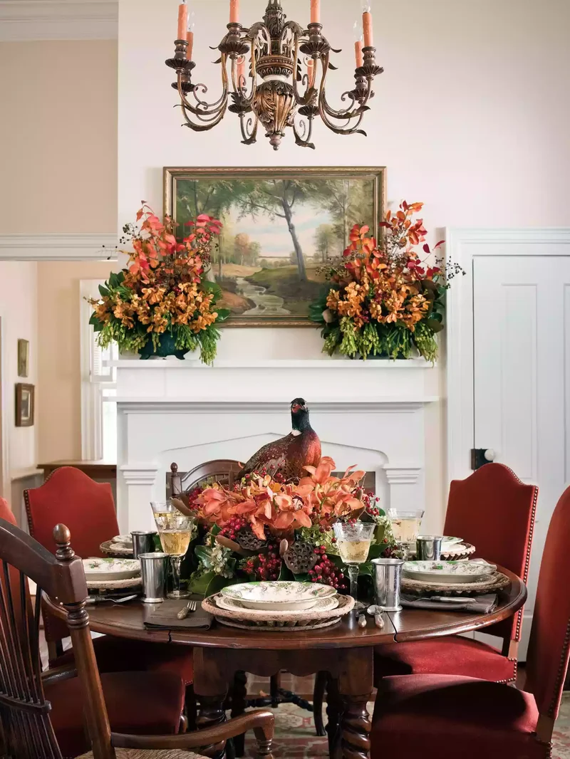 48 Fall Mantel Decorating Ideas For Seasonal Style 9 Match The Centerpiece