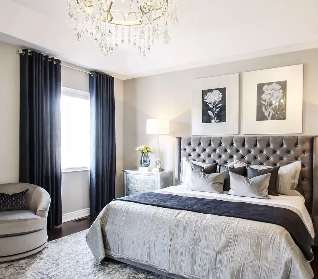 20 Beautiful Bedroom Curtain Ideas That Will Transform Your Space 19 Match Your Curtains and Bed Linens