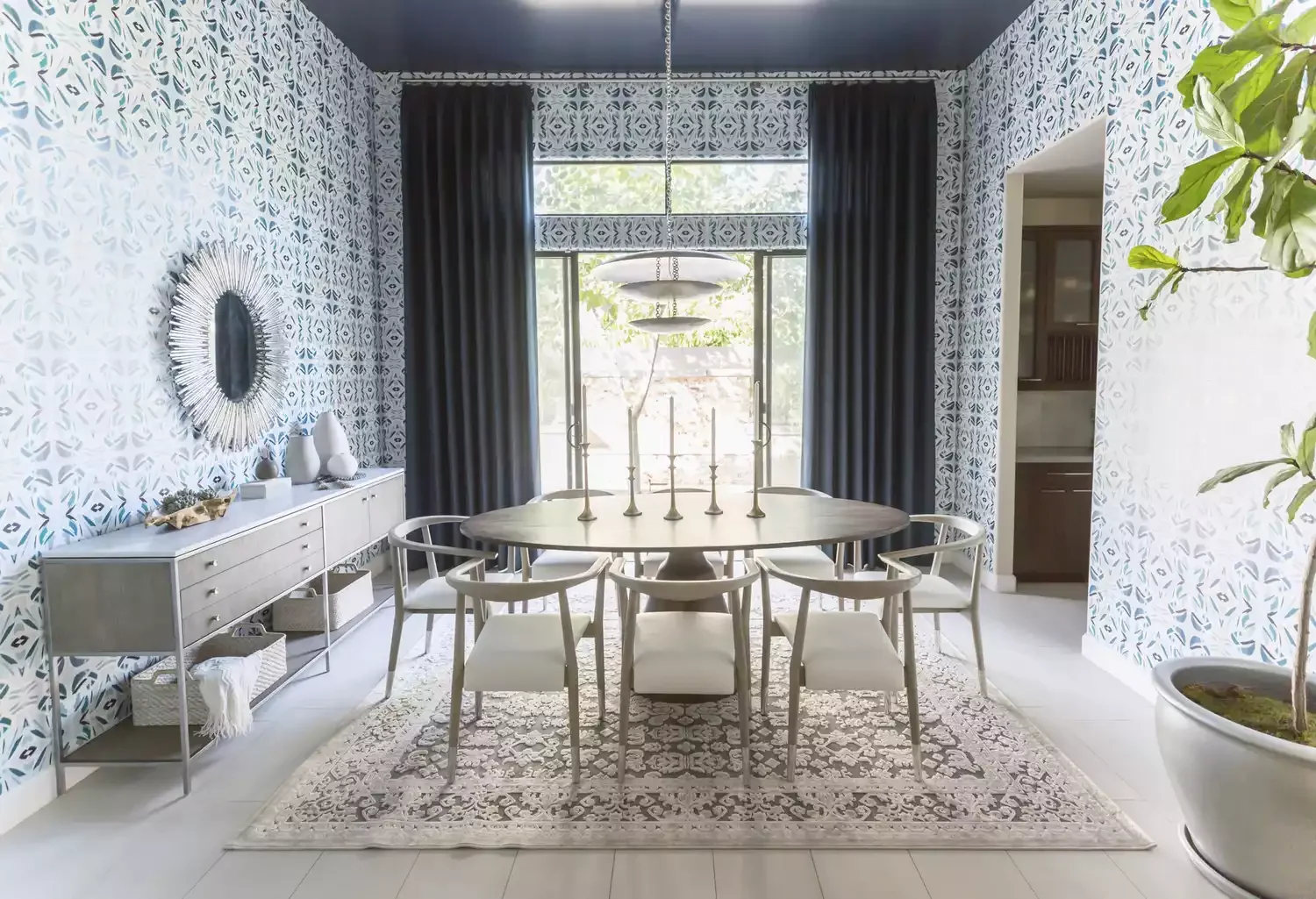 23 Stunning Window Treatment Ideas for Your Sliding Glass Doors 15 Match the Ceiling Color