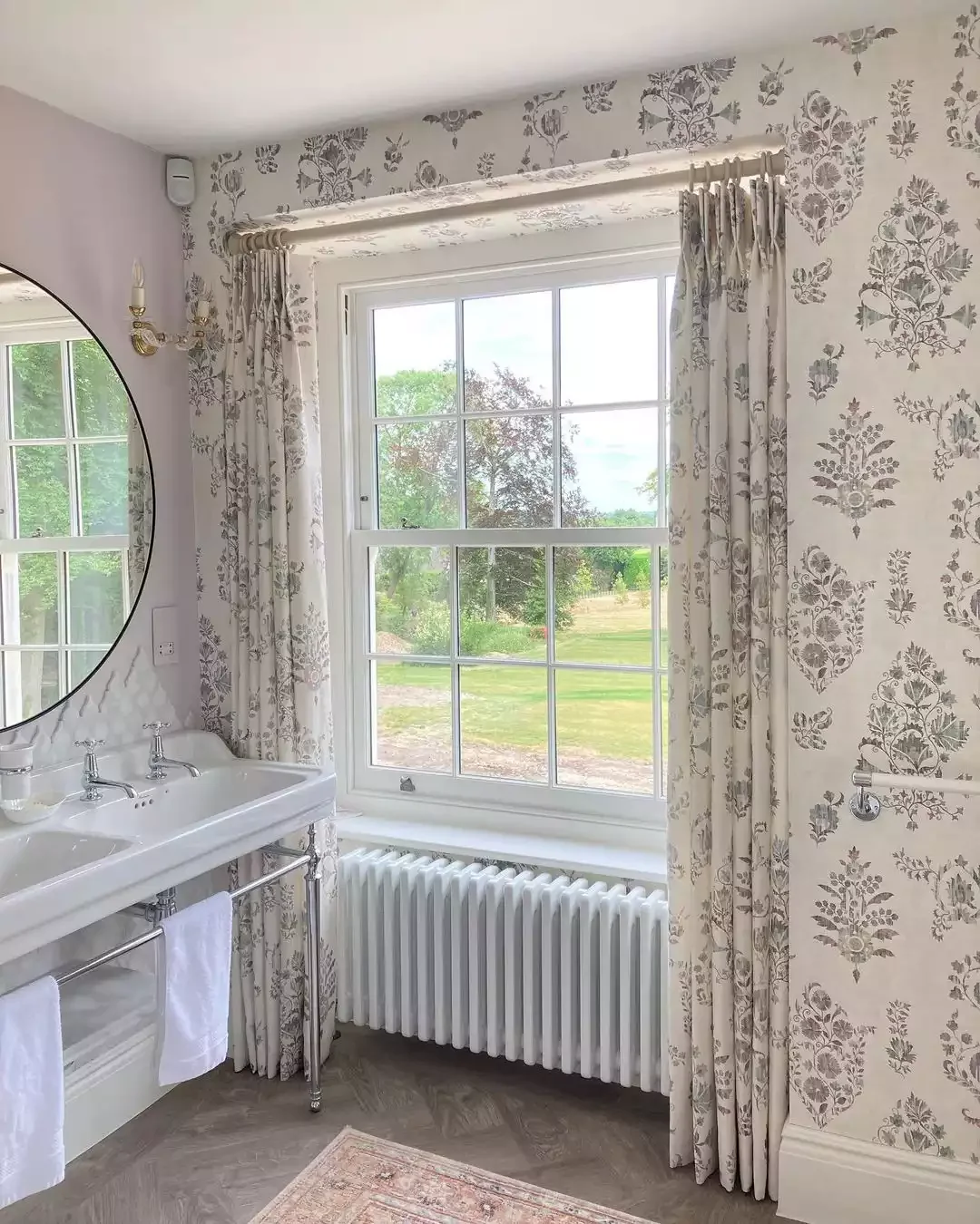 20 Stunning Bathroom Window Treatment Ideas That'll Transform Your Space 13 Match the Walls to a T
