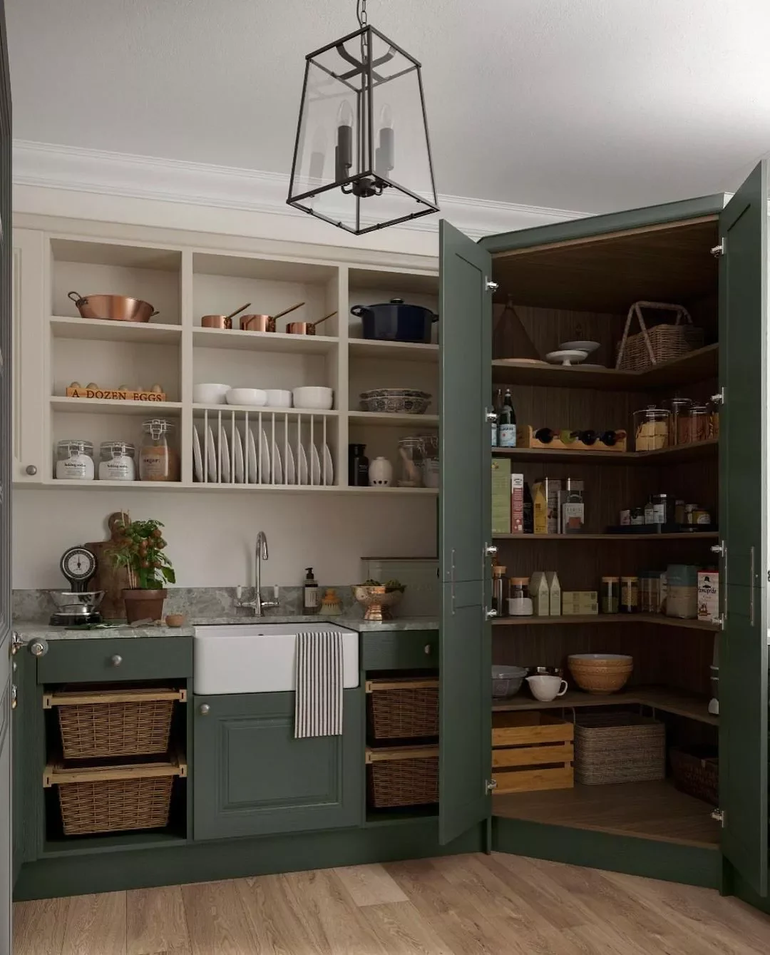 37 Corner Pantry Ideas to Transform Your Kitchen Storage Matching Colors