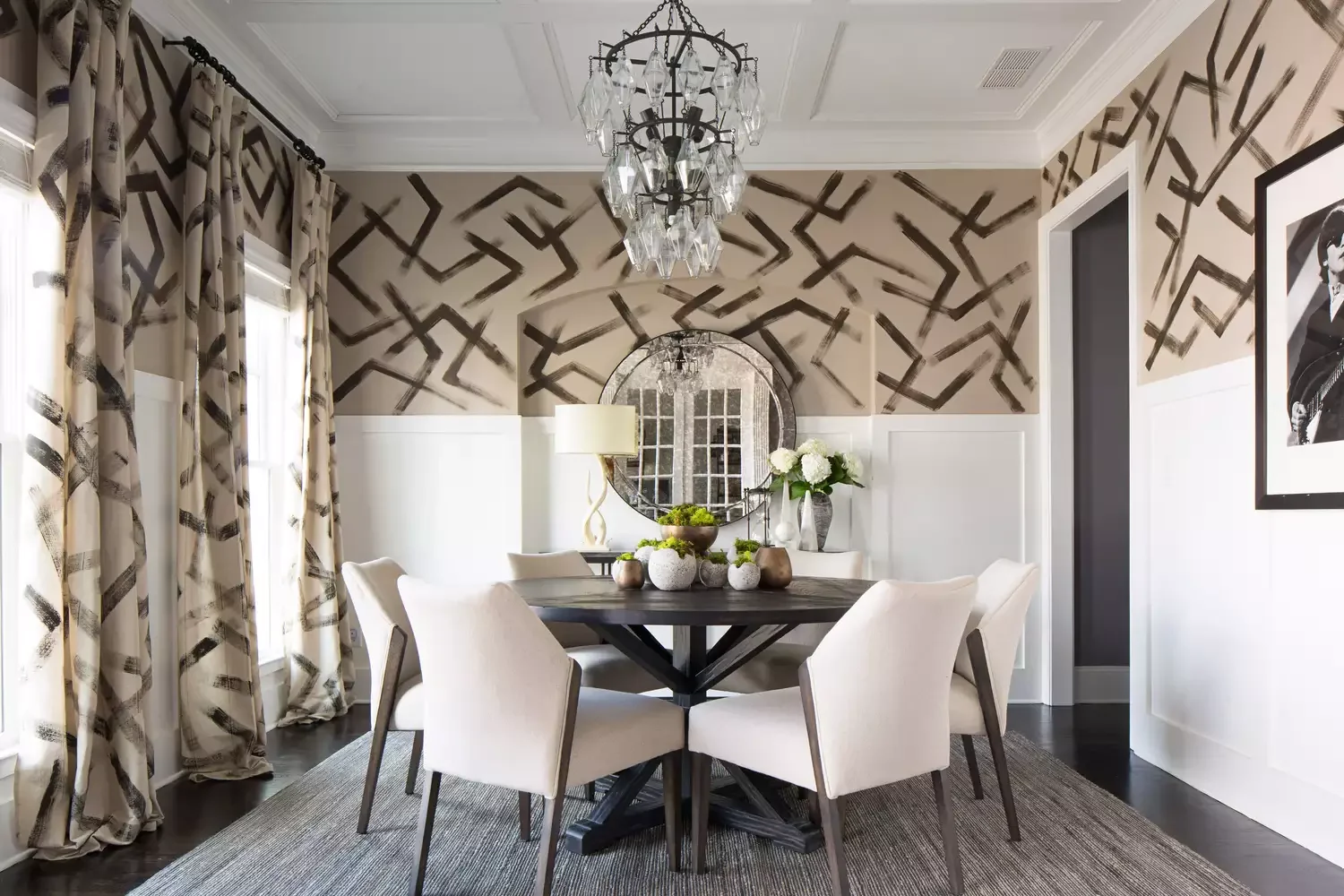 30 Stunning Dining Room Curtain Ideas That Will Transform Your Space Matching Curtains and Walls