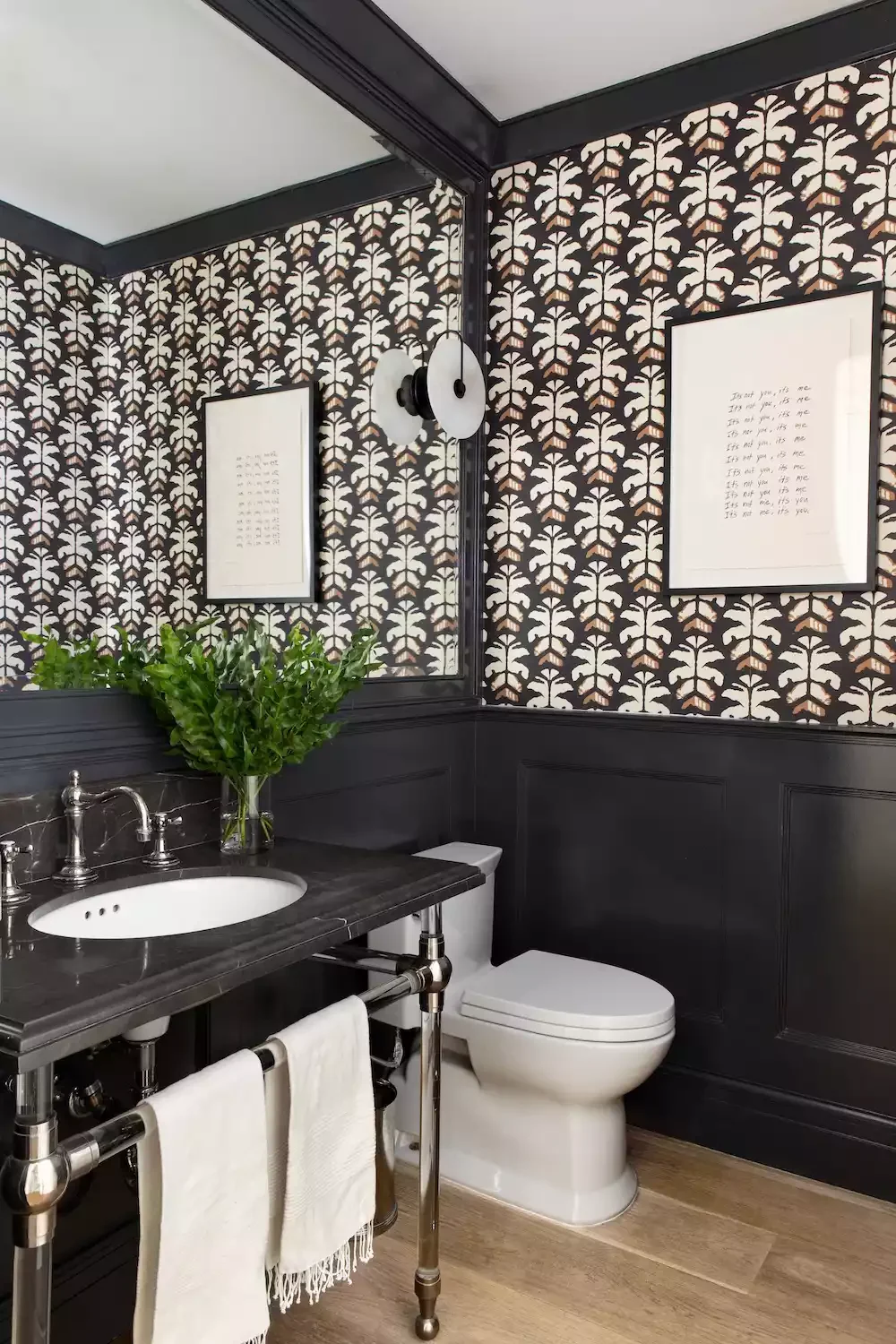 30 Stunning Bathroom Wainscoting Ideas That Transform Any Space 9 Matte Black Wainscoting