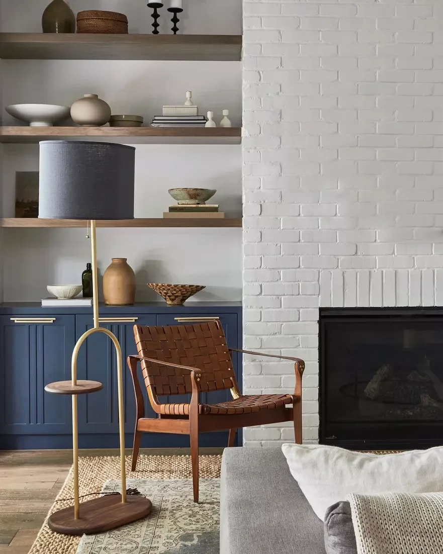 34 Stunning Painted Brick Fireplace Ideas to Transform Your Space 27 Matte White Fireplace Wall