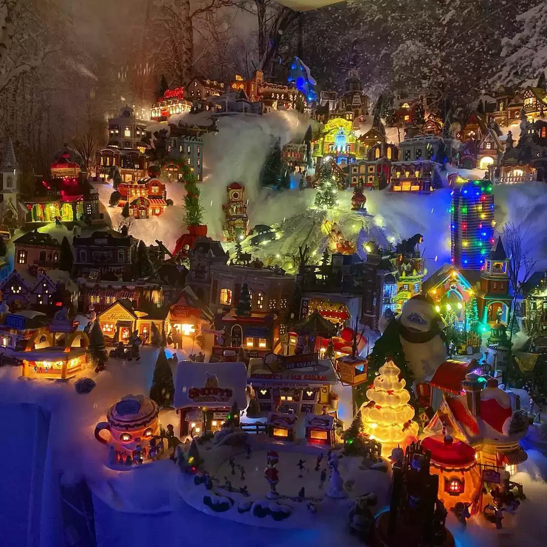 20 Magical Christmas Village Display Ideas That Will Transform Your Home Into a Winter Wonderland 15 Maximalist Village