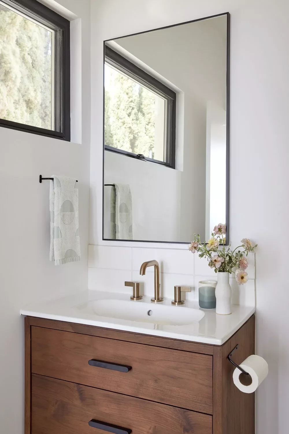 43 Stunning Powder Room Design Ideas to Transform Your Half Bath 10 Maximize Light With Mirrors