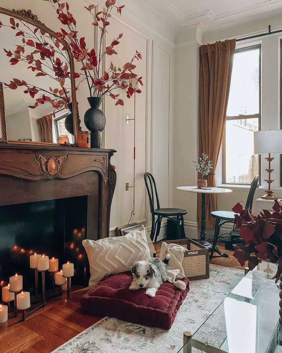 22 Cozy Fall Decorating Ideas That'll Transform Your Apartment This Season 18 Maximize a Nonworking Fireplace