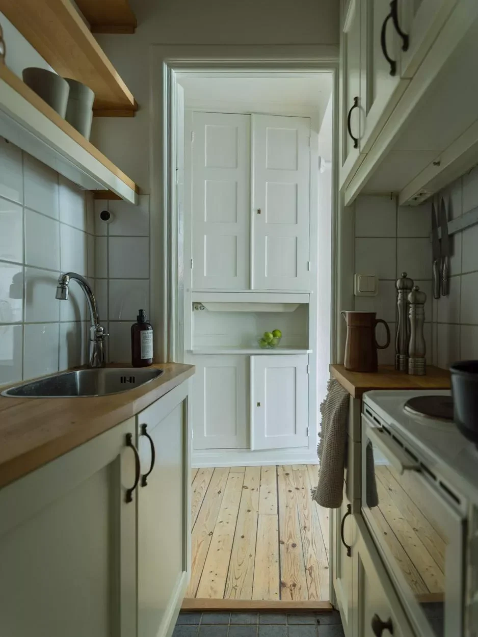 46 Galley Kitchen Design Ideas That Maximize Style and Function 15 Maximize a Tiny Space