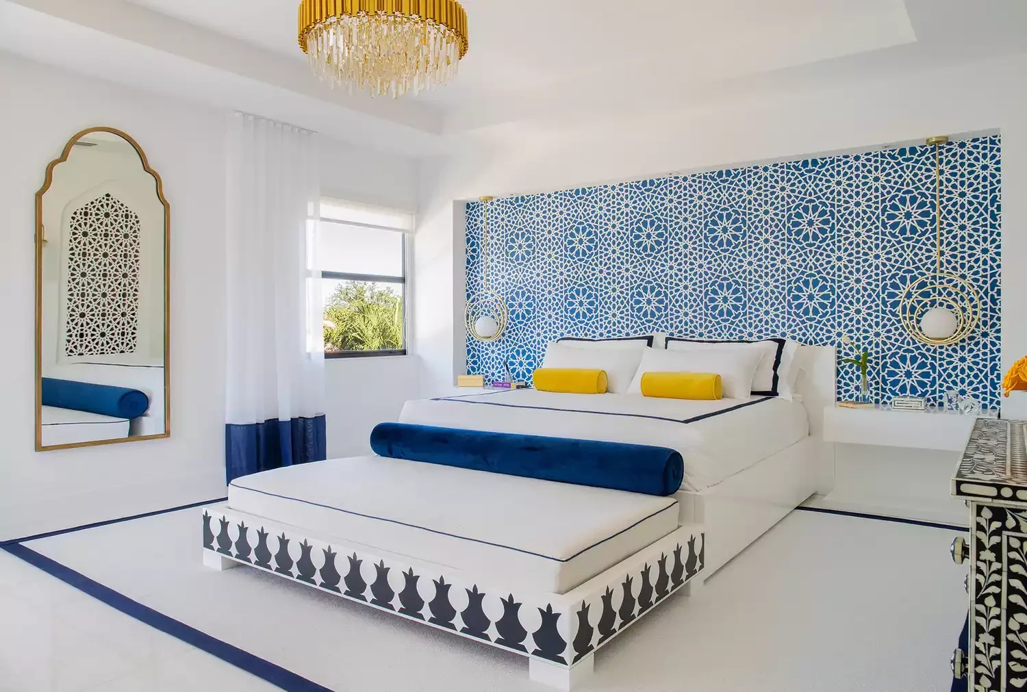 27 Stunning DIY Geometric Wall Ideas That Will Transform Your Space 27 Mediterranean-Inspired Bedroom