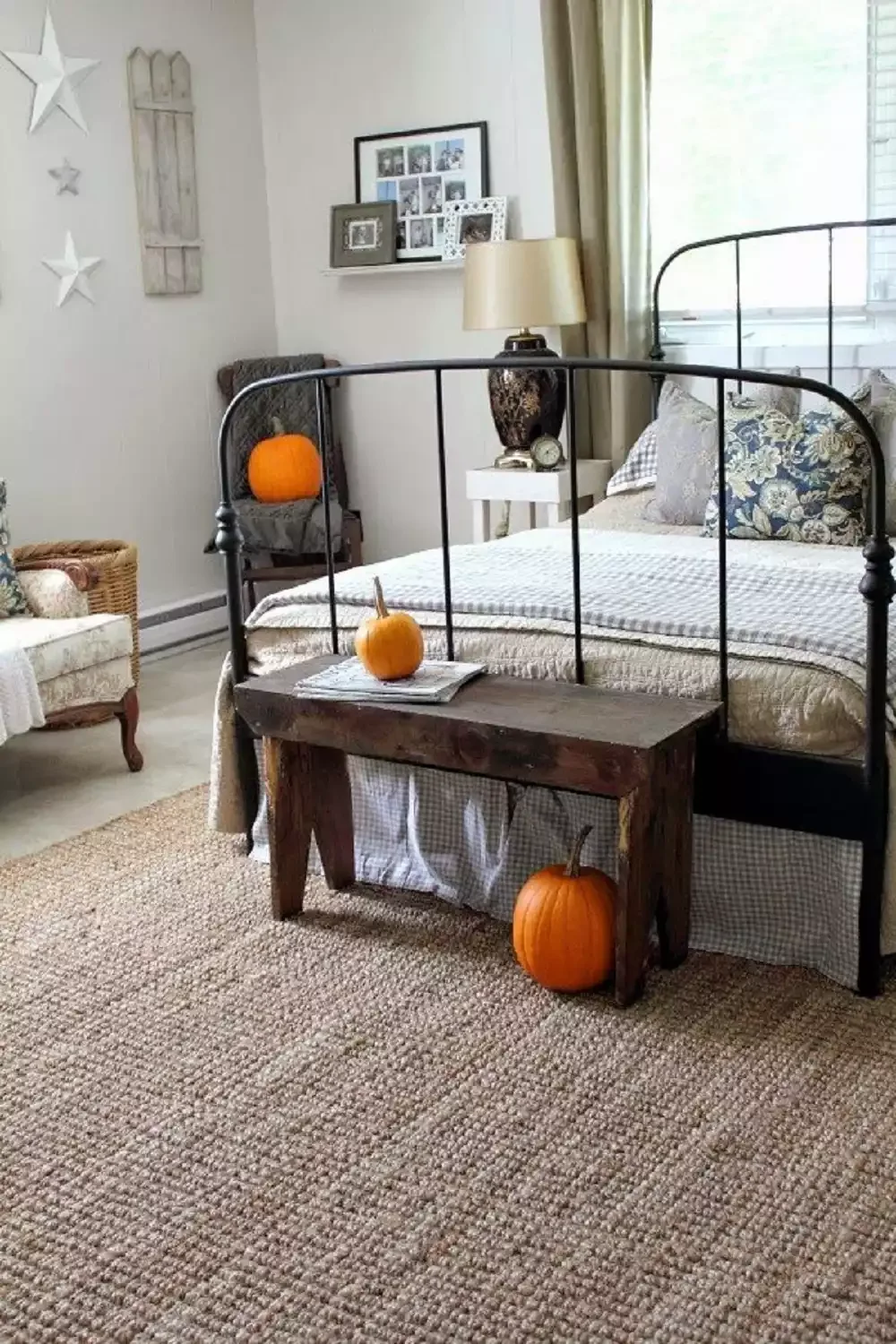 49 Stunning Farmhouse Bedroom Designs That Will Transform Your Space 31 Metal Bed Frame