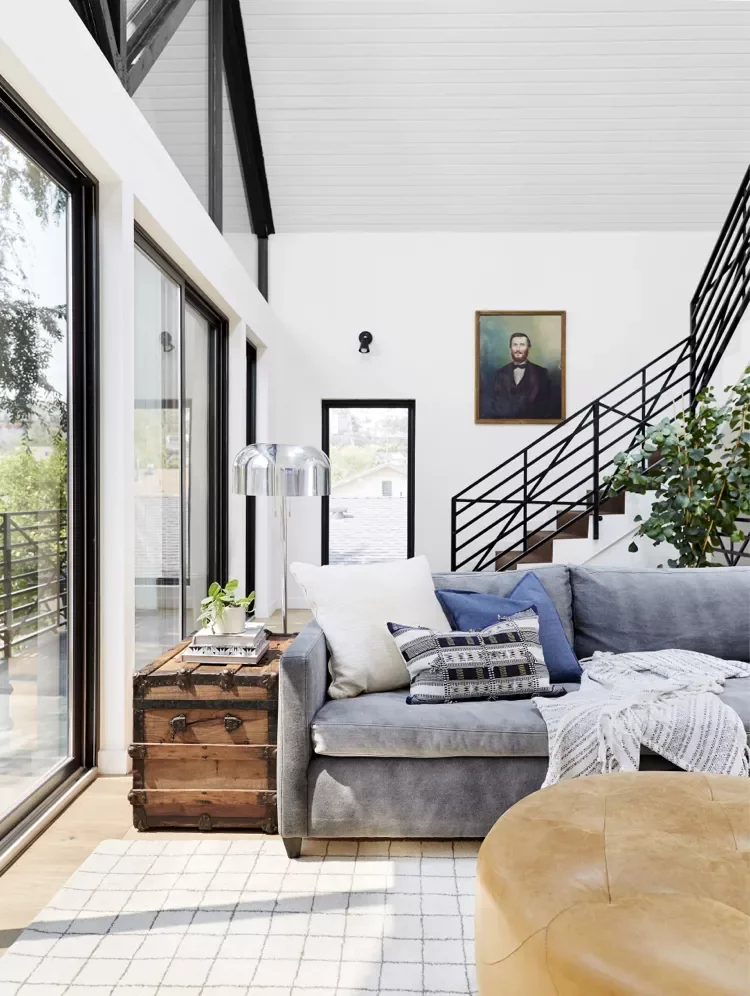34 Stunning Stair Railing Designs That Transform Your Home 23 Metal Farmhouse Railing