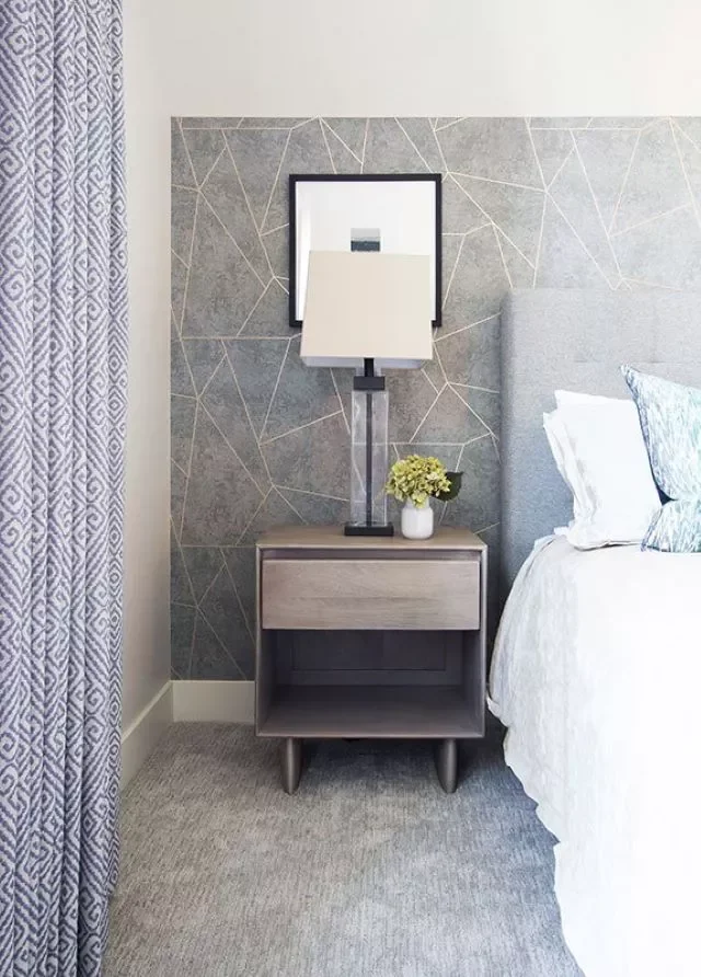 27 Stunning DIY Geometric Wall Ideas That Will Transform Your Space 17 Metallic Geometric Wallpaper
