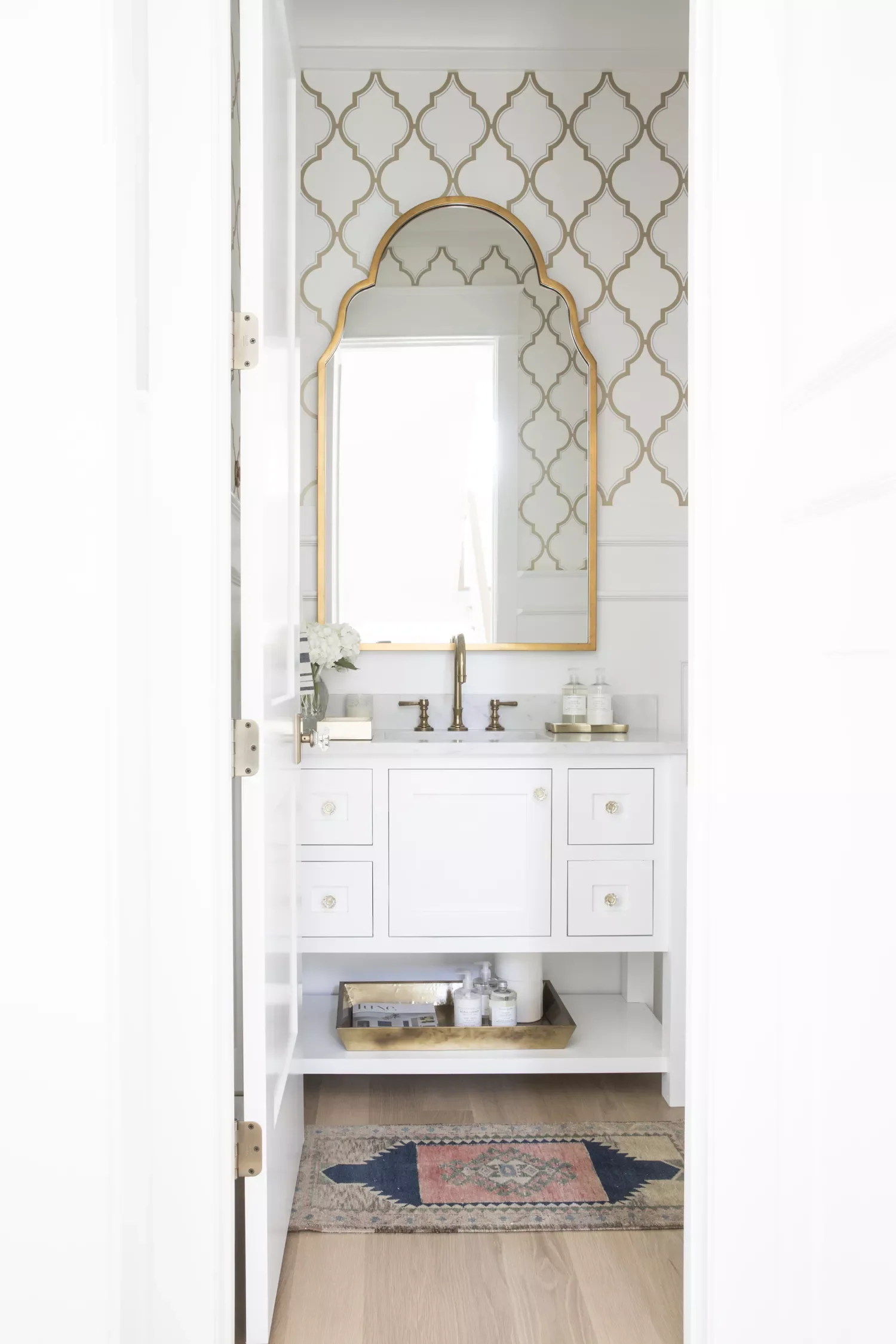 27 Stunning DIY Geometric Wall Ideas That Will Transform Your Space 10 Metallic Gold Accents