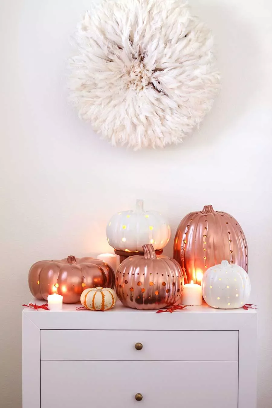 77 Creative Pumpkin Carving Ideas That'll Transform Your Fall Decorating Game 48 Metallic Pumpkin Lanterns