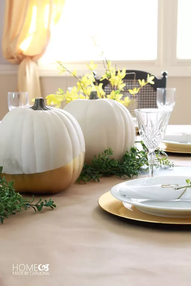 50 Stunning Fall Decorating Ideas That'll Make Your Home Feel Like Autumn Magic 50 Metallic Pumpkins