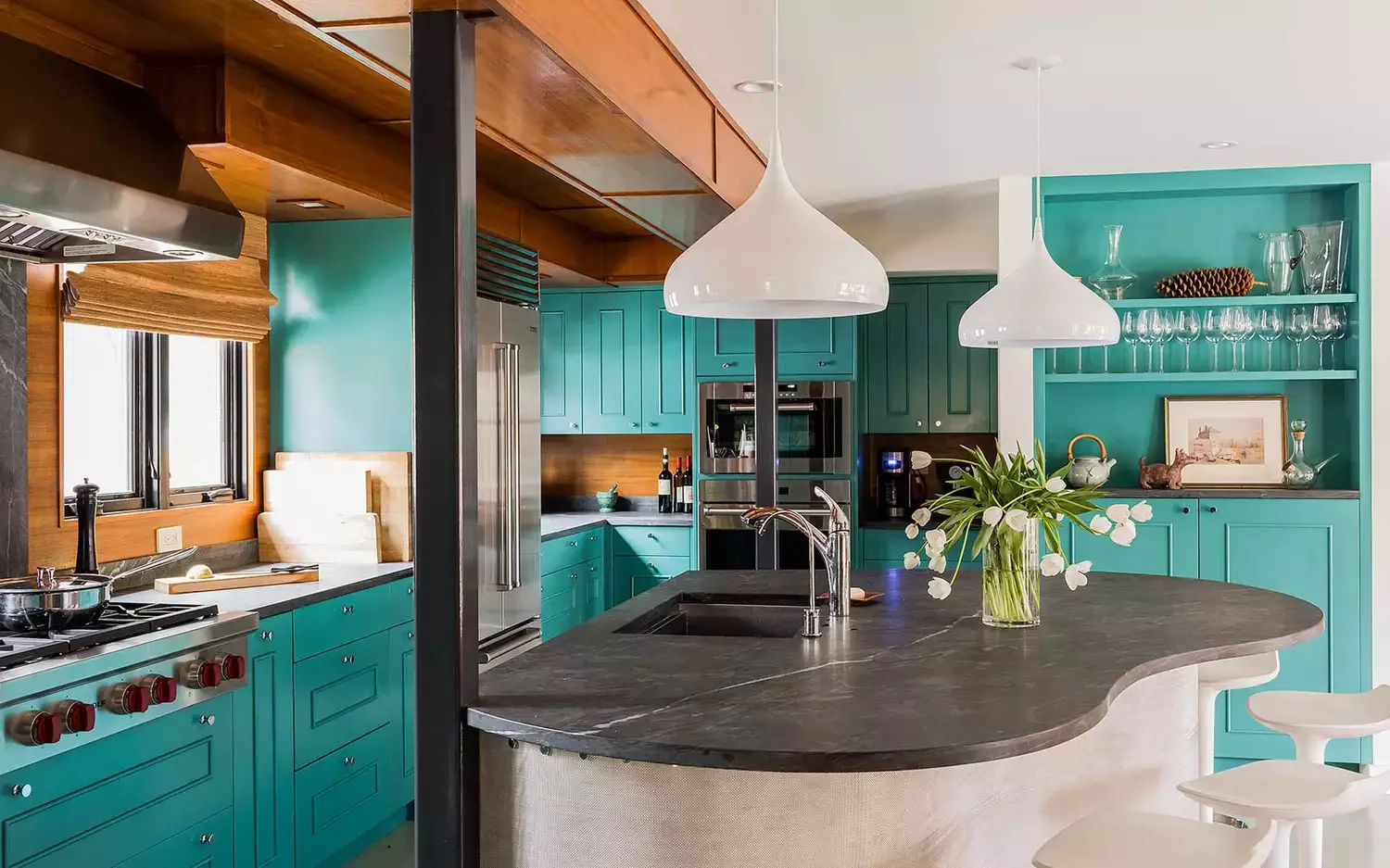 19 Stunning Soapstone Countertop Ideas That Will Transform Your Kitchen 13 Midcentury Kitchen With a Soapstone Countertop