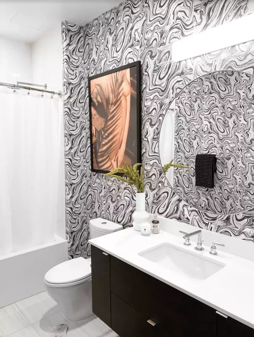 39 Stunning Bathroom Wallpaper Ideas That Will Transform Your Space 7 Midcentury Modern Bathroom