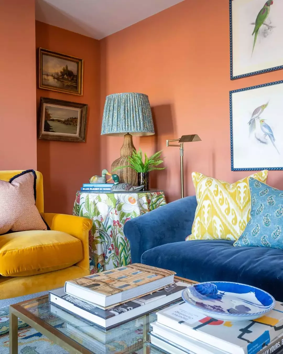 30 Stunning Blue Sofa Living Room Ideas That Will Transform Your Space 16 Mimic Grandmillennial Style