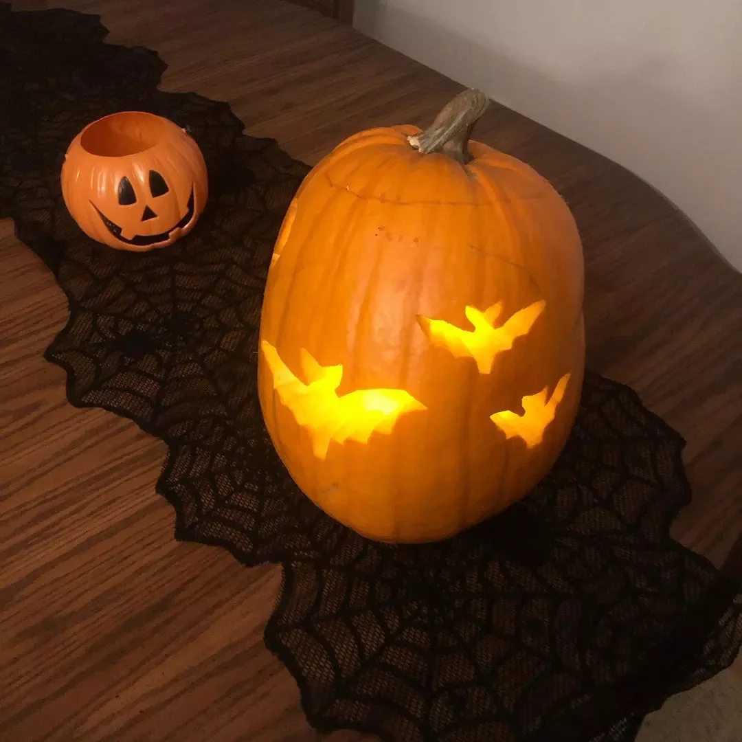 77 Creative Pumpkin Carving Ideas That'll Transform Your Fall Decorating Game 46 Mini Bat Pumpkin