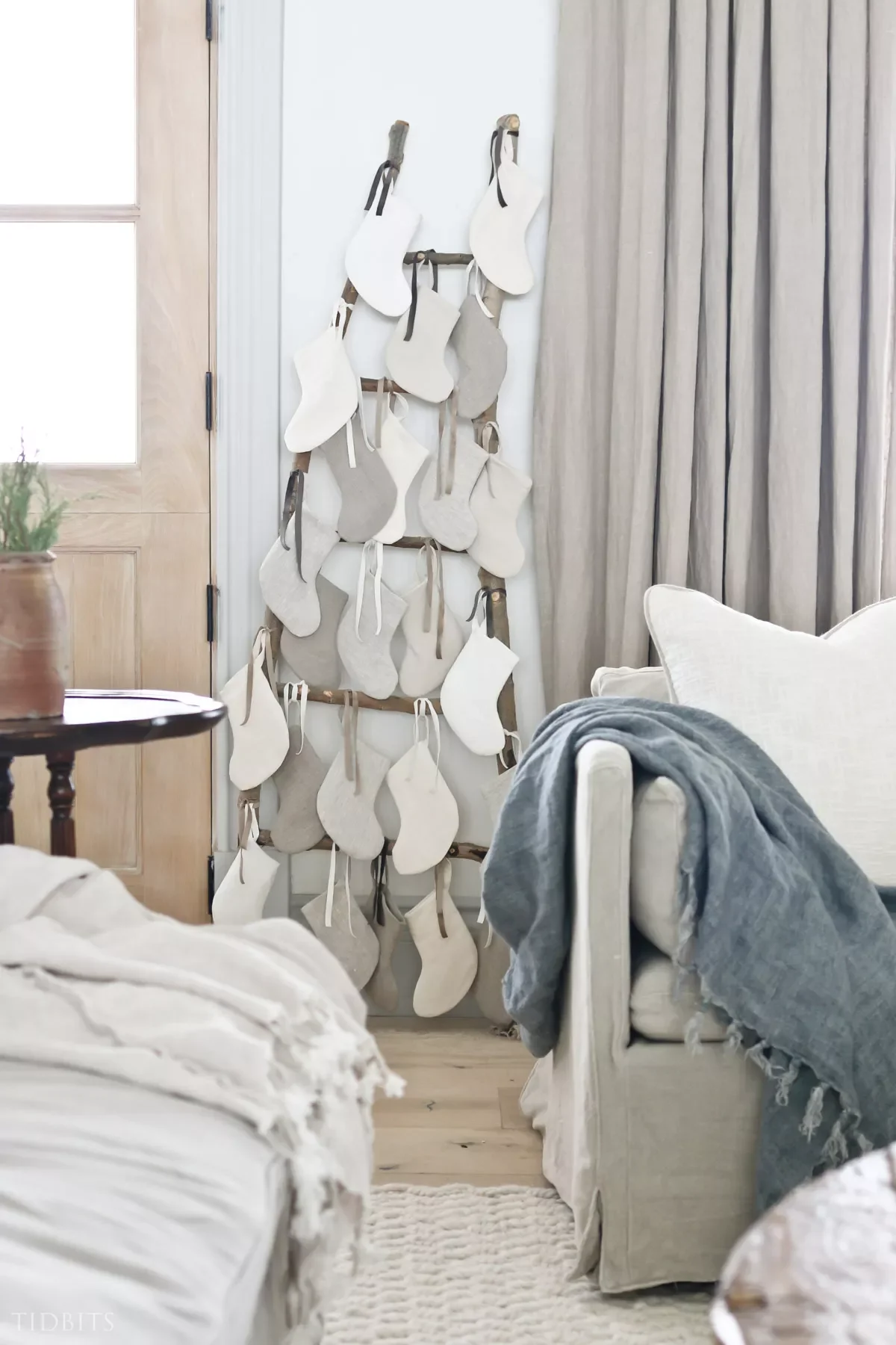 41 Creative DIY Christmas Stocking Ideas That Will Transform Your Holiday Decor 19 Mini Linen Stockings