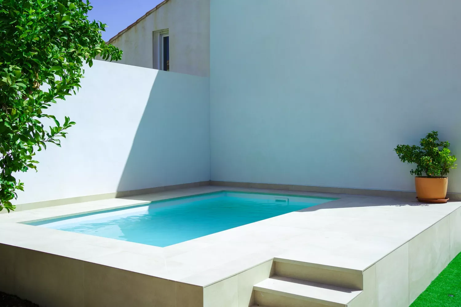 50 Semi-Inground Pool Designs That Transform Any Backyard Into Your Personal Paradise Minimalist Pool