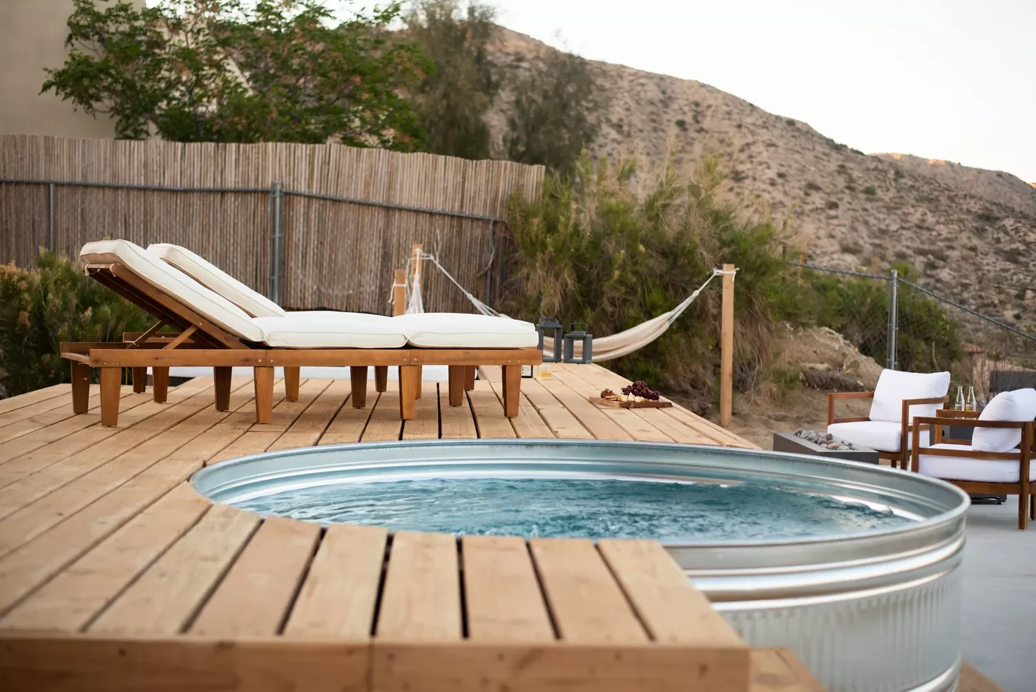 30 Stunning Hot Tub Deck Designs to Create Your Dream Backyard Retreat 16 Minimalist Sanctuary Hot Tub Deck