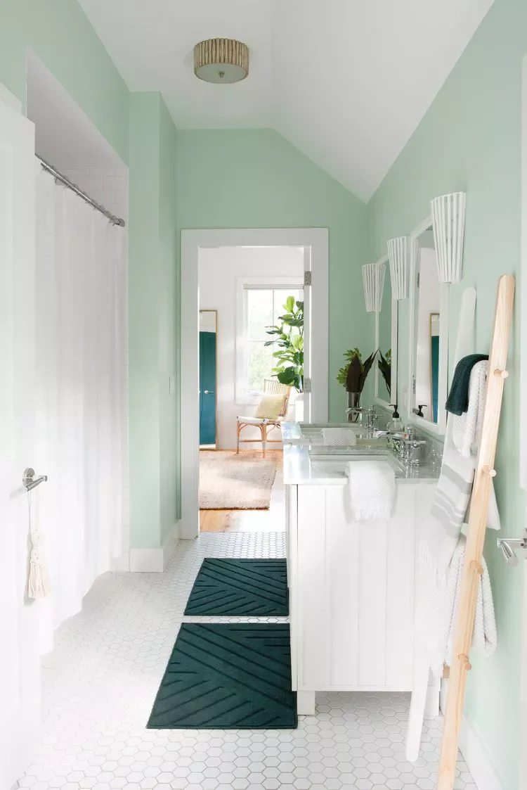 30 Professional Designer Paint Colors That Transform Any Bathroom 17 Mint Green