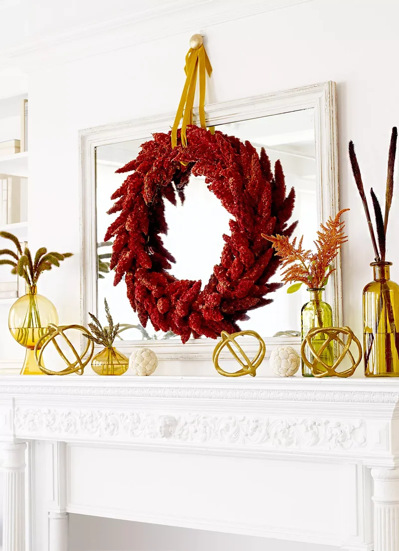 48 Fall Mantel Decorating Ideas For Seasonal Style 35 Mirror, Mirror