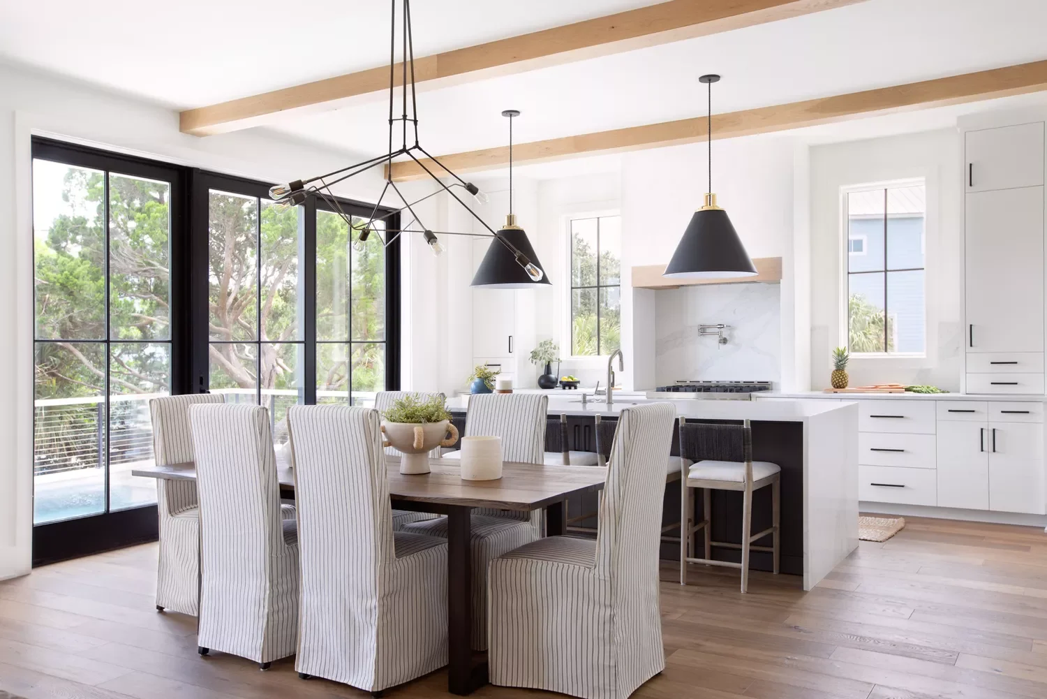 Mismatched Pendant Lights