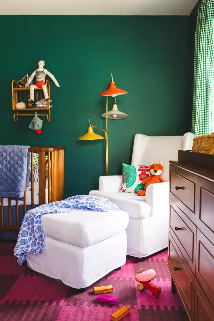 46 Nursery Design Ideas to Create Your Dream Baby Room 12 Mix Bold Colors
