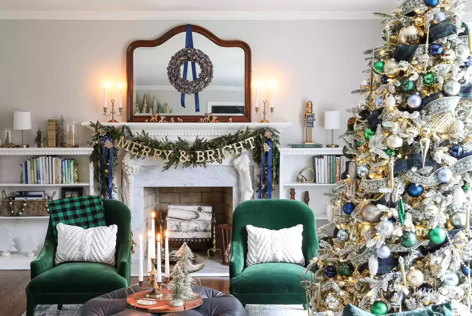 56 Magical Christmas Mantel Decorating Ideas to Transform Your Holiday Home 18 Mix Colors and Metallics