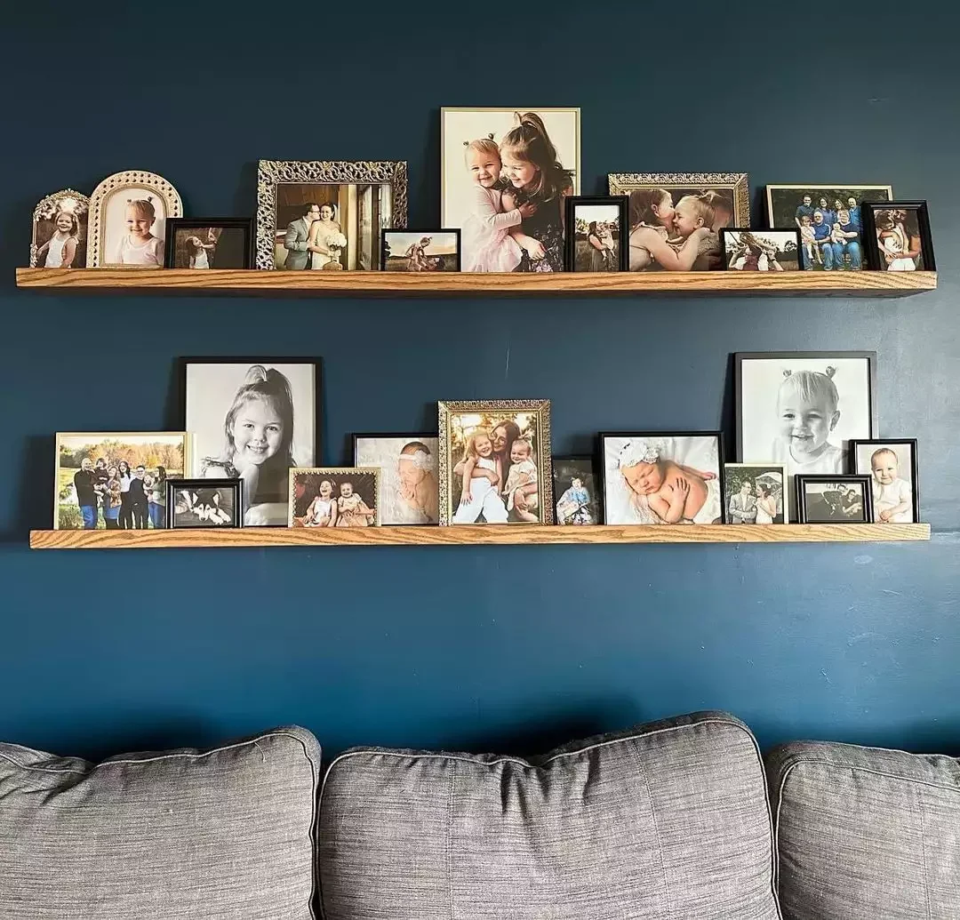 31 Creative Photo Wall Ideas to Transform Your Home 20 Mix Frame Styles