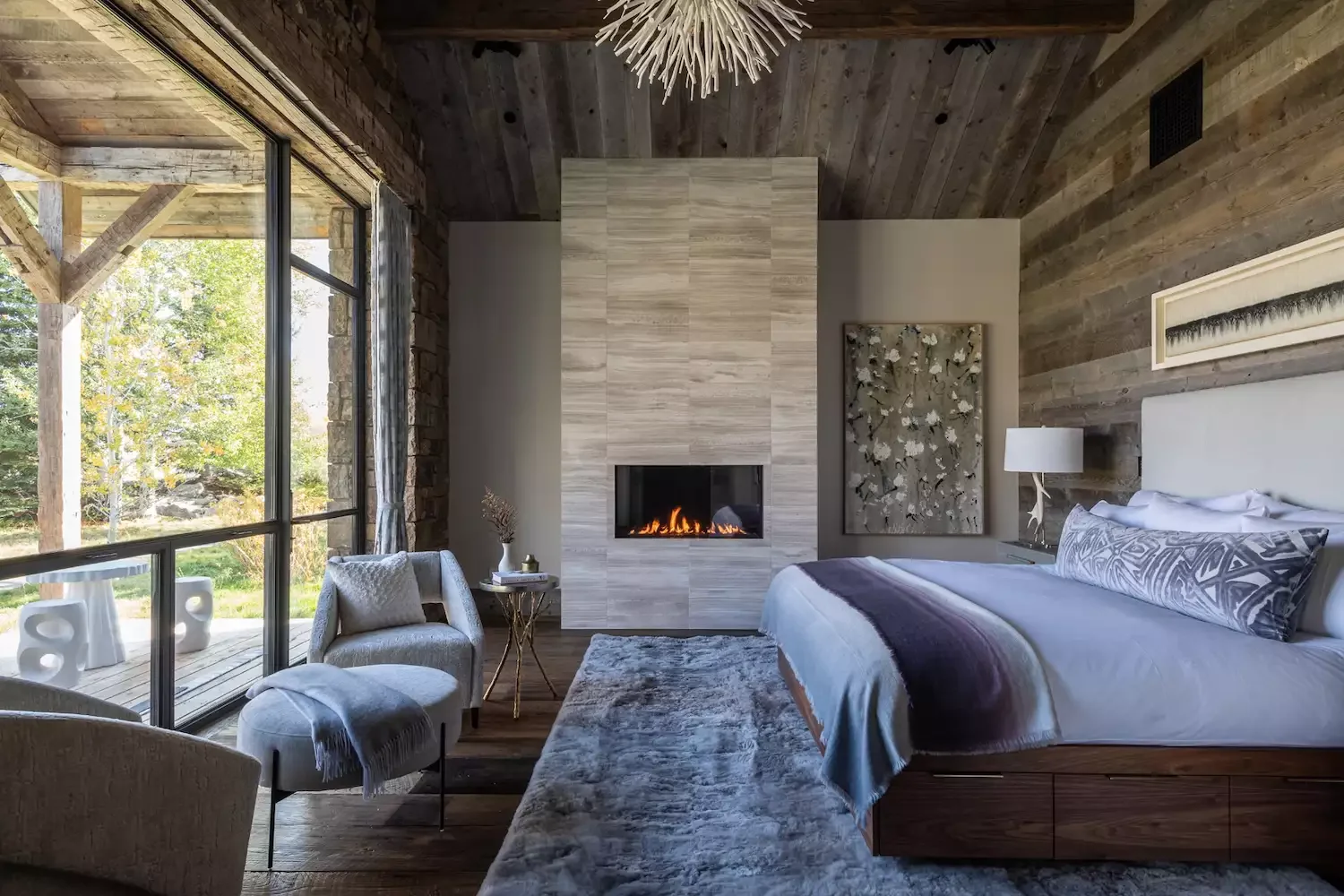 55 Stunning Bedroom Fireplace Ideas That Will Transform Your Sleep Sanctuary 10 Mix Materials