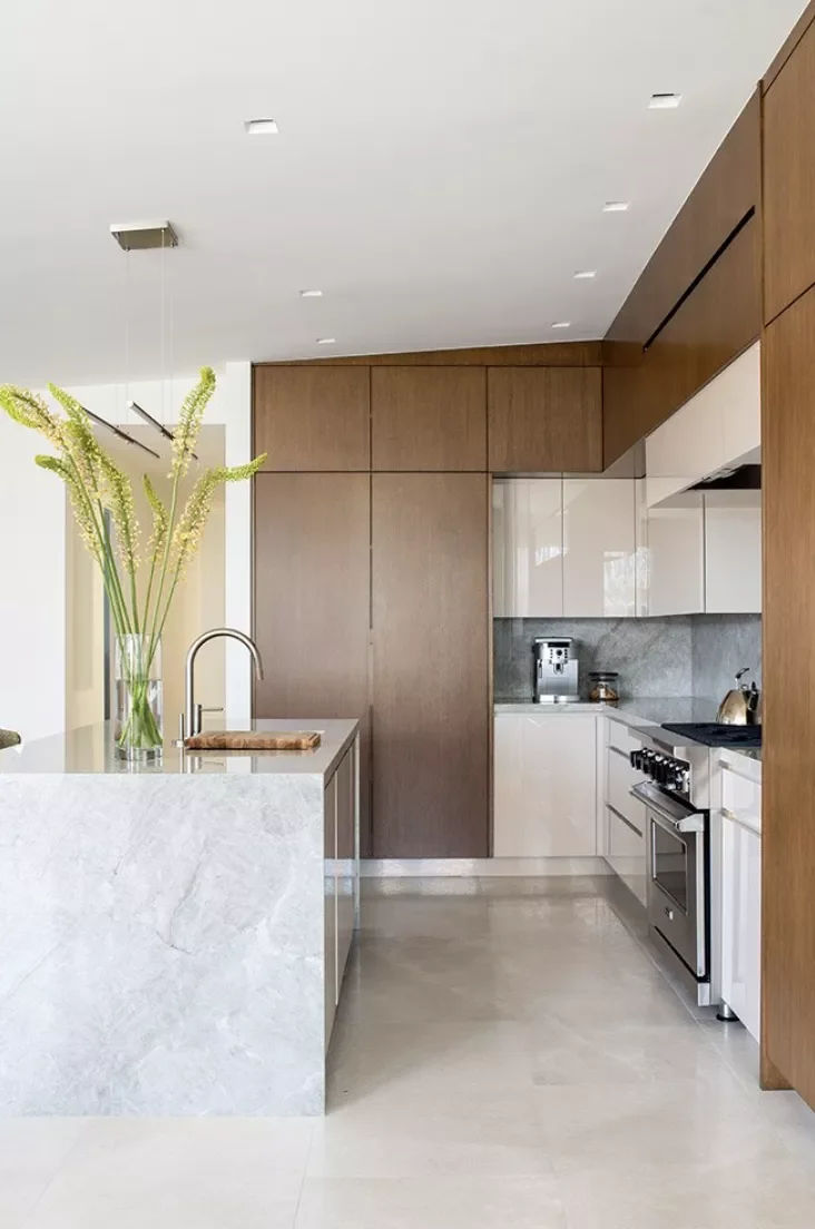 96 Kitchen Design Ideas to Transform Your Space on Any Budget 30 Mix Matte and Glossy