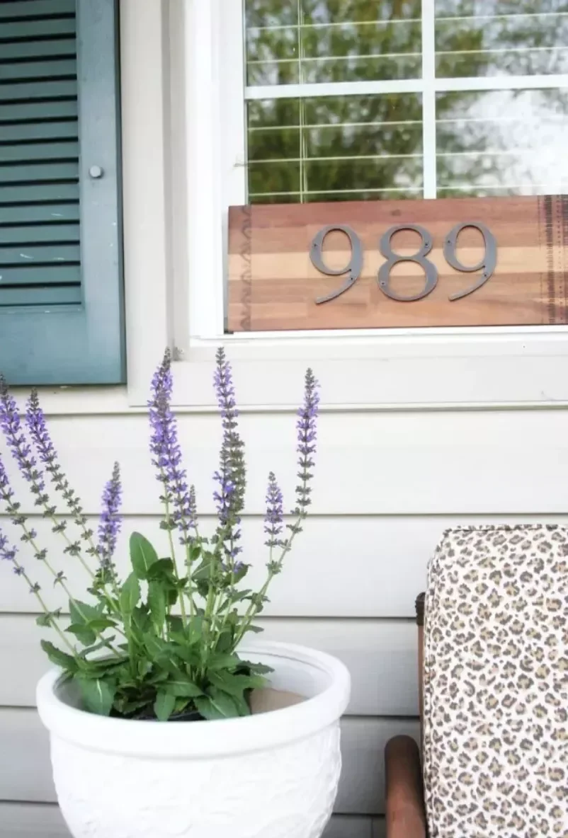 40 Creative House Number Ideas That Will Transform Your Home's Curb Appeal Mix Metal and Wood