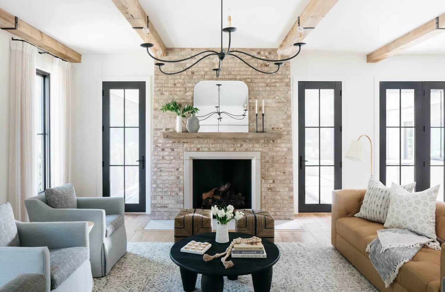 45 Modern Rustic Living Room Ideas That Will Transform Your Space 44 Mix Metal and Wood