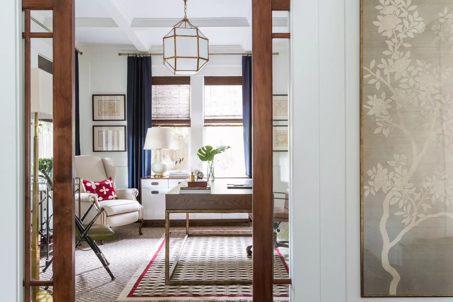 67 Stylish Modern Home Office Ideas That Make Working From Home a Joy Mix Modern and Traditional