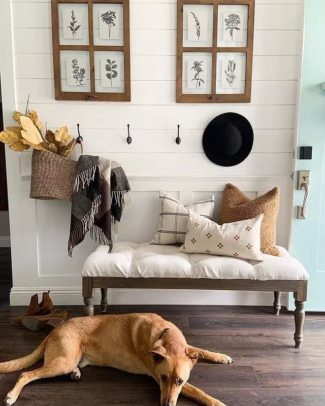 33 Stunning Fall Entryway Ideas That Transform Your Home for Autumn 10 Mix Neutral Tones