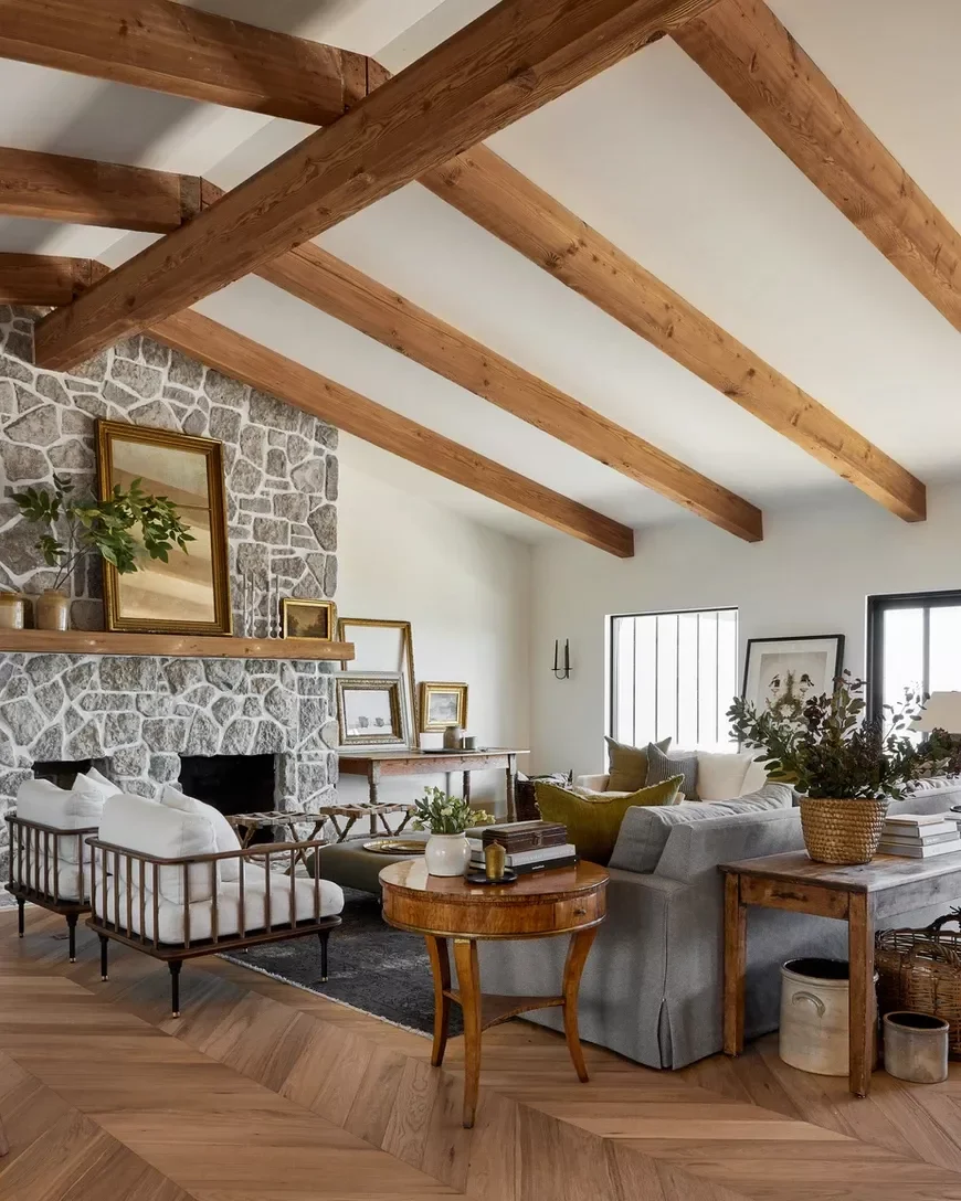 45 Modern Rustic Living Room Ideas That Will Transform Your Space 34 Mix Old and New